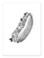 Affiche 50 x 70 cm -  Flower Hot-Dog - Mike Koubou