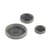 Lot de 6 boutons corozo 4 trous Gris Anthracite
