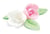 4 roses assorties+ 6 feuilles vertes azyme (blister)