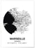 Poster Carte Marseille | A3 : 29,7x42cm
