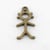 MégaCréa - Breloque en métal bonhomme garçon Bronze (10 pièces)