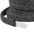Bobine 20m tresse chinée pour anses de sacs 16mm noir