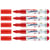 Lot de 5 feutres de coloriage pointe ronde 3 mm - EDDING - Rouge - Funtastics