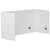 Séparateur de Bureau Complet Blanc Cassé en PET Acoustique Recouvert de Tissu 120 x 60 cm avec Pinces de Fixation