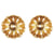 Capuchons filigranes 10mm 6 pièces Plaqué or
