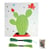 MégaCréa DIY - Tableau de fil tendu String Art Cactus 21 x 21 cm