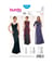 Patron Burda 6866 Robe de soirée du 36 au 48 taille n°FR 36-48
