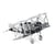 MetalEarth Aviation: FOKKER D-VII 6.44x6.44x3.17cm, maquette 3D en métal avec 1 feuille, sur carte 12x17cm, 14+