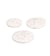 Bouton rond bouteilles recyclées 2 trous blanc