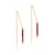 Boucles d'oreilles pendantes Lumia en pierres Grenat
