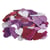 Caoutchouc mousse Coeurs Paillettes, 2+3, autocollant, 100 pces