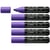Lot de 5 Marqueurs peinture pointe large - STABILO - Violet - Gamme FREE acrylic T800C