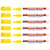 Lot de 6 marqueurs permanents - EDDING - 400 - Pointe fine 1 mm - Jaune