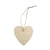 Pendentif en bois Coeur , FSC100%, nature, 7x6,5x0,3cm, 6 pièces