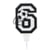 Bougie Football Chiffre 6 - 8.5 cm
