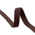Tresse tubulaire plate au mètre 100 % coton 15mm marron foncé