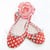 Lot de 4 serviettes en papier découpage collage 33 cm CHAUSSURE FLEUR ROSE D 211