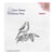Tampon transparent scrapbooking Nellie's choice OISEAU SUR BRANCHE FRUIT 032