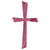 Motif de cire Croix, rose oeillet, 10,5x5,5cm, 1 pce