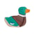 Figurine Holtztiger Canard nageant