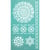 MégaCréa DIY - Pochoir adhésif repositionnable Mandala 11,5 x 20,5cm