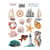Planche de stickers couleur embelissement Fabrika Decoru SEA OF DREAMS 340