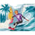 Princesse - Canevas antique 50x65 cm Surf