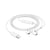 Mayaxess Écouteurs Filaires USB-C avec Micro intégré pour Xiaomi 14T Blanc