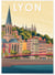 Affiche ville Lyon 5 | A3 : 29,7x42cm