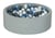 Piscine à balles Aire de jeu + 450 balles blanc, bleu clair, gris - Velinda