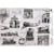 Feuille papier calque, papier velin scrapbooking Fabrika Decoru 30 x 42 cm MONUMENT RETRO 259