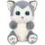 Peluche - Peluche Chien Husky SKANDY > gris bleuté – 23 cm