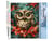 Peinture par Numéro Figured'Art - Chouette de Noël - Kit de Loisir Créatif DIY Numéro d'Art Complet - 40x50cm sans châssis en bois