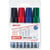 Marqueur tableau blanc EDDING 365 - Étui de 4 - Assorti - Pointe 2-7 mm - Rechargeable