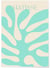 Affiche Matisse 'Feuillage Menthe' – Art abstrait organique | A3 : 29,7x42cm