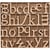Lettre, H : 8 cm, ép. 2 cm, 112 pièces/ 1 Pq.