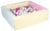 Piscine à balles carrée avec 300 balles – rose, bleu, jaune (pastel)/blanc,rose,gris - Velinda
