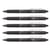 Lot de 5 Stylos roller rétractables Frixion Ball Clicker 0,7 mm Pilot – Noir