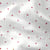 Tissu Double gaze Coreo coeurs rouges sur fond Blanc - Au mètre