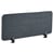 Séparateur de Bureau Gris Foncé en PET Acoustique Recouvert de Tissu 120 x 40 cm avec Pinces de Fixation