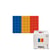 Kit mosaïque DIY pixel art - Drapeau Andorre - Mini