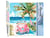 Peinture par Numéro Figured'Art - Voiture rose près de la mer - Kit de Loisir Créatif DIY Numéro d'Art Complet - 40x50cm sans châssis en bois