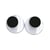 Yeux mobiles en plastique à coller 20 mm, 10 pces