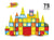 Jeu de construction magnétique - 75 pièces -Tuiles colorées - Matériaux ultra résistants - L - 1001Jouets