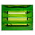 Module de classement Ecobox Linicolor 4 tiroirs - Vert pomme - Exacompta