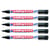 Lot de 5 marqueurs permanents pointe ogive 1 mm - EDDING - Noir