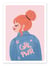 Affiche 30 x 40 cm - Girl Power - Elsa Bean by The Artcicle