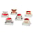 Set de 12 marque places pour Noel - LEGAMI - Marron