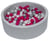 Piscine à balles Aire de jeu + 200 balles perle, rose, gris - Velinda
