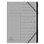 Trieur agrafé avec élastiques intérieur noir 7 compartiments - A4 - Gris - x 10 - Exacompta